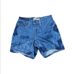 Levi's Mid Length Shorts Size 25 Dark Blue